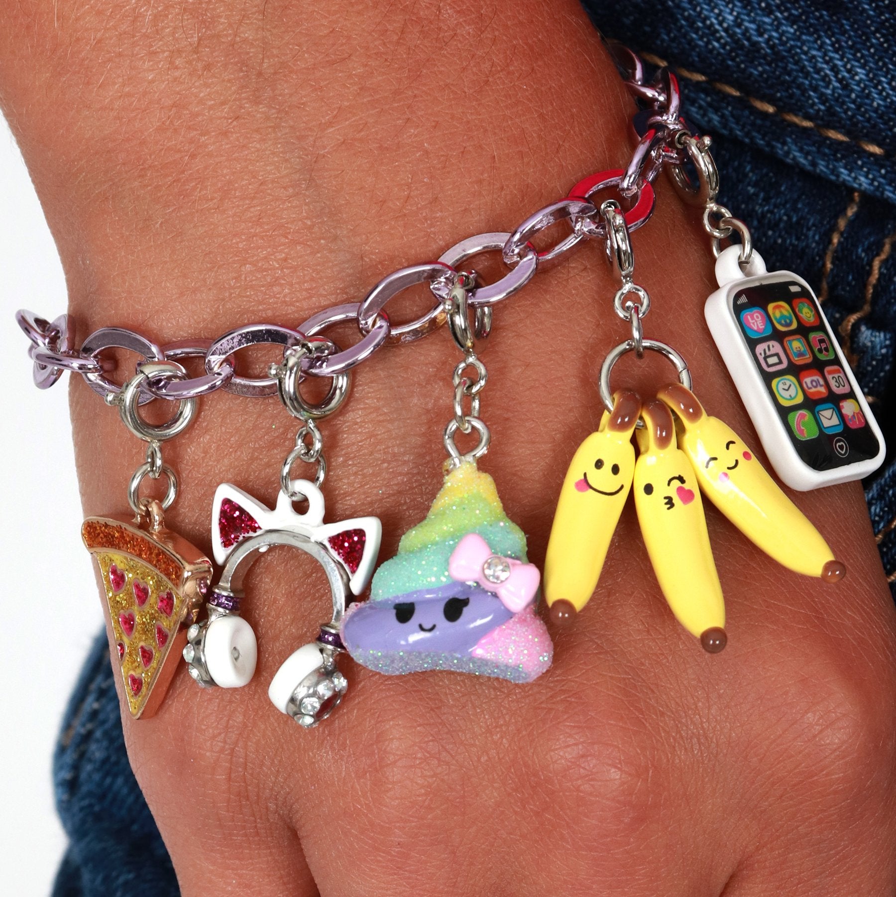 Charm It! - Purple Chain Bracelet