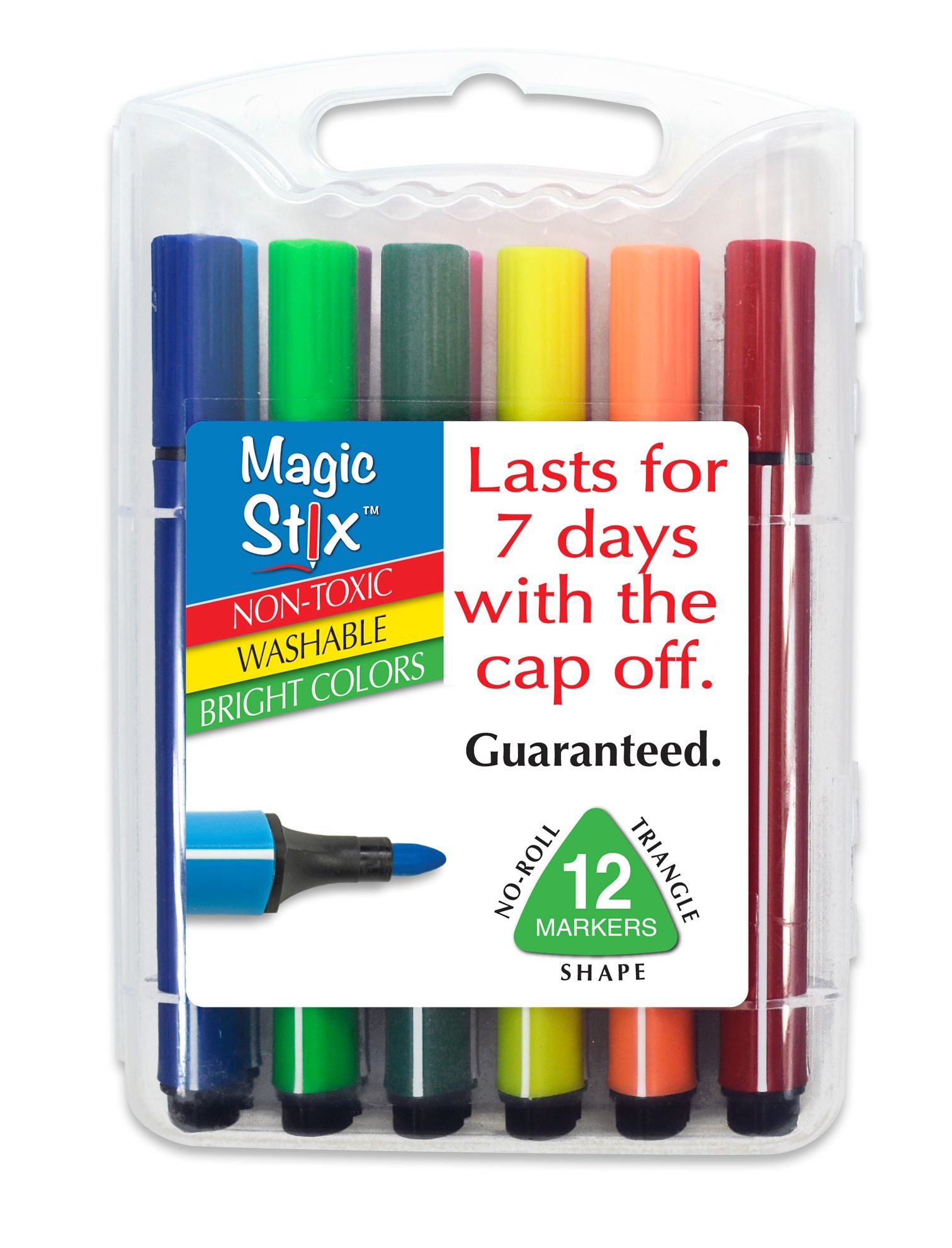 Magic Tri Stix 12 Color Cap Off For 7 Days