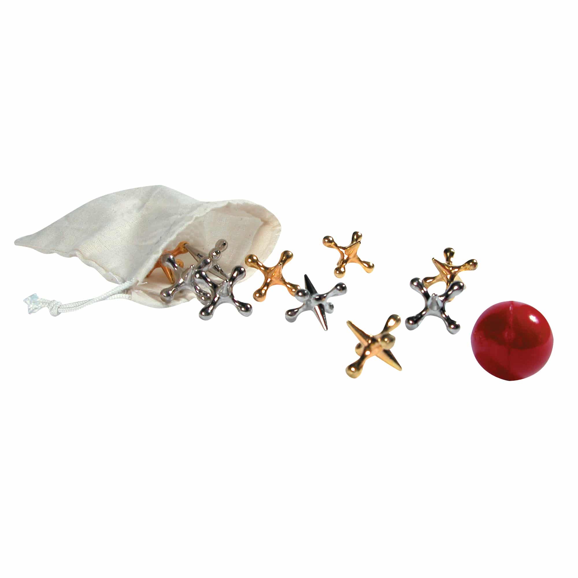 Jacks - The Classic Ball & Jacks game w Metal Jacks